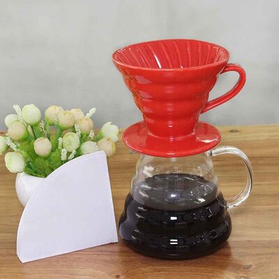 Seramik V60 Demleme – Kırmızı – görsel 3 – VENT Republic Coffee